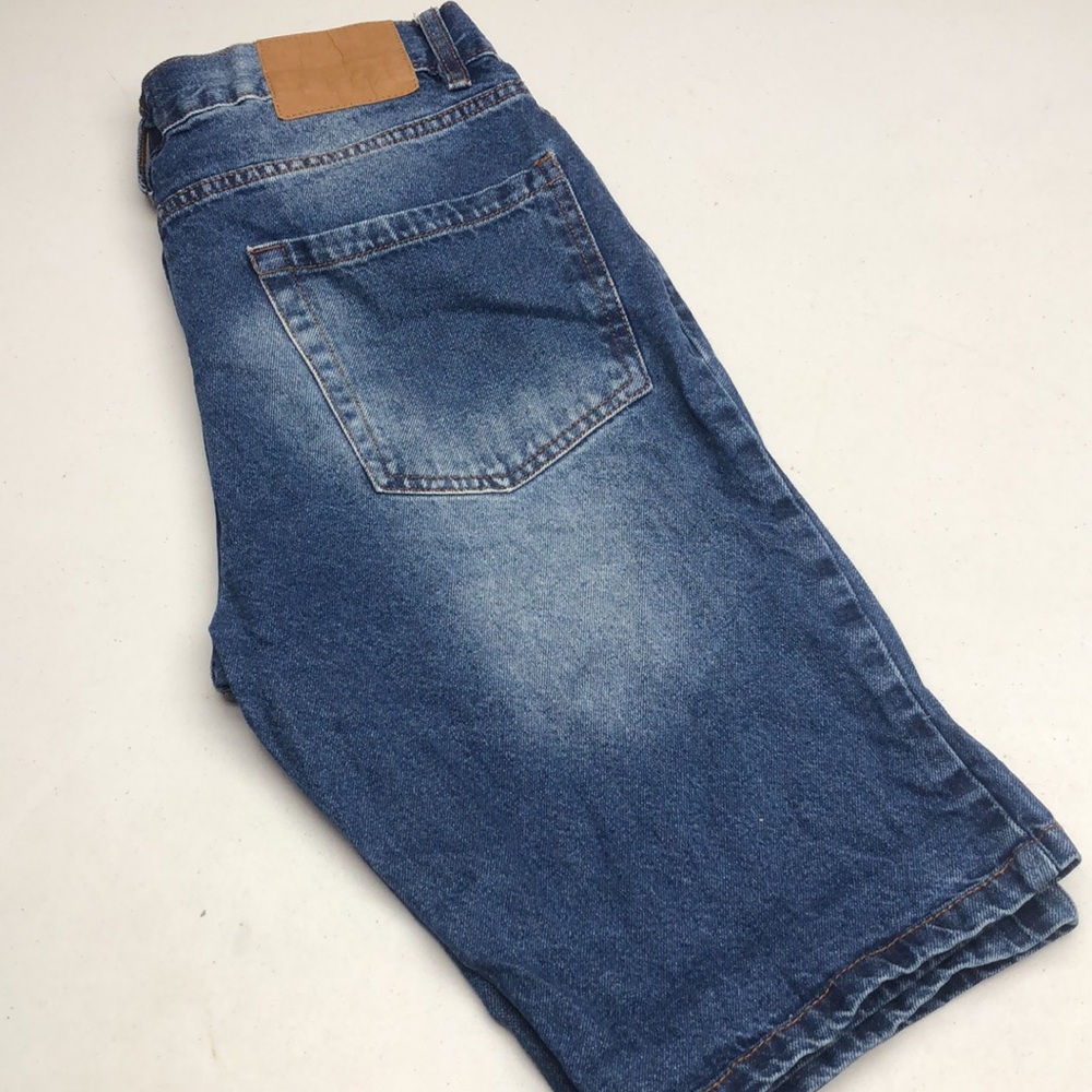 MENS BLUENOTES FACTORY DISTRESS SLIM FIT JEAN SHORTS 31x12 ⭐️